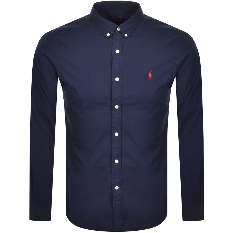 Alternative Image for ProductRalph Lauren Chino Long Sleeved Shirt Navy1